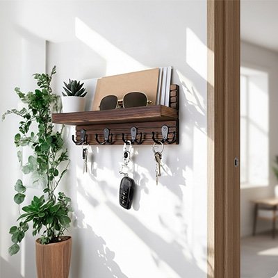 Porte clé mural offrant un rangement pratique et élégant au quotidien
